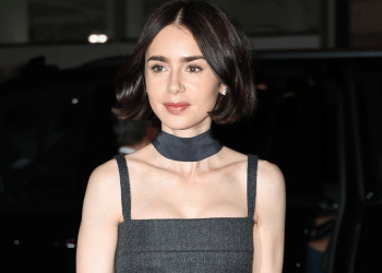 How Lily Collins Is Making a Romper Work in Fall