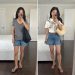 3 Steps to Elevating Denim Shorts + a Tee // Petite Style
