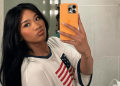 Suni Lee Claims Rhode Pocket Blush Doubles up as Bronzer