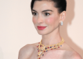 Anne Hathaway’s Gold Sculptural Ball Gown Is a Moment