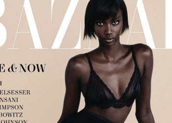 Alex Consani Anok Yai Paloma Elsesser US Harper’s Bazaar April 2025