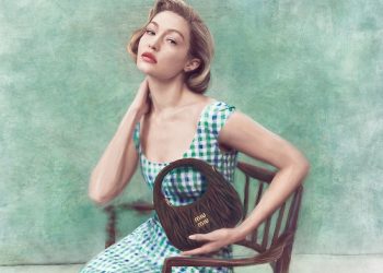 Gigi Hadid Miu Miu 2025 Leathergoods Ad Campaign