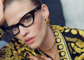 Lara Stone Versace Eyewear 2025 Ad Campaign