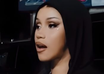 Cardi B Turns Heads in Backless Mini Dress