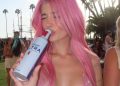 Sami Sheen Turns Heads in Pink Glitter Bikini Look