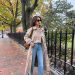 Sezane trench coat reviews on a petite frame