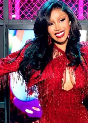 Cardi B Is Holiday Season Ready in Red Micro Shorts in ANUA Ad