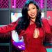 Cardi B Is Holiday Season Ready in Red Micro Shorts in ANUA Ad
