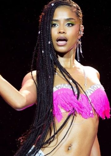 Tyla Wows in Fleur du Mal Lingerie Set for Tokyo Concert