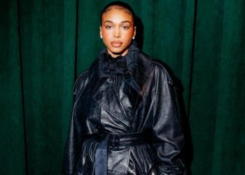 Lori Harvey Is Ready for the Holiday Season in All-Burberry Outfit