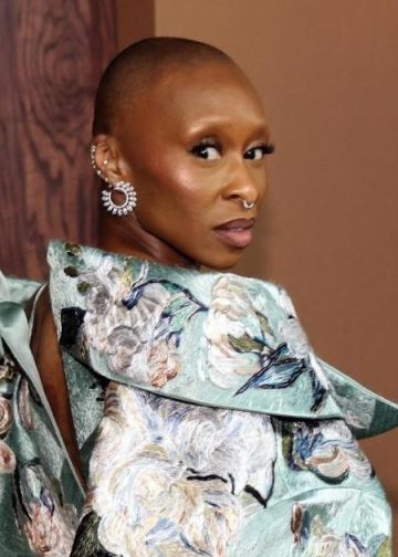 Cynthia Erivo’s High-Slit Dress Includes Leg Tattoo Reveal