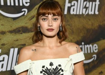 Ella Purnell Flaunts Her Tattoos in Dolce & Gabbana Minidress
