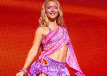 Zara Larsson’s Tiny Baby Tee & Sheer Skirt Photos Are the Flirtiest