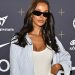 Maya Jama Strikes a Pose in White Cutout Dress on Set