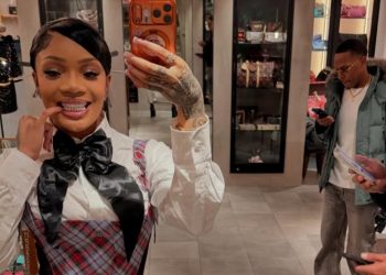 GloRilla’s Corset Top Look Highlights Lingerie & Back Tattoo