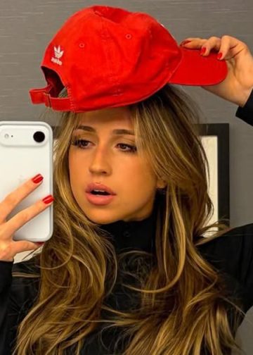 Tate McRae Models Adidas Micro Shorts With Zip-up Top