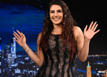 Priyanka Chopra’s Fully Sheer Epuzer Dress Is So Lacy for ‘Tonight Show’