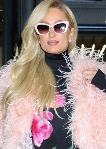 Paris Hilton’s Feather ‘Birthday Suit’ Look Has Brooks Nader Saying ‘OMG’