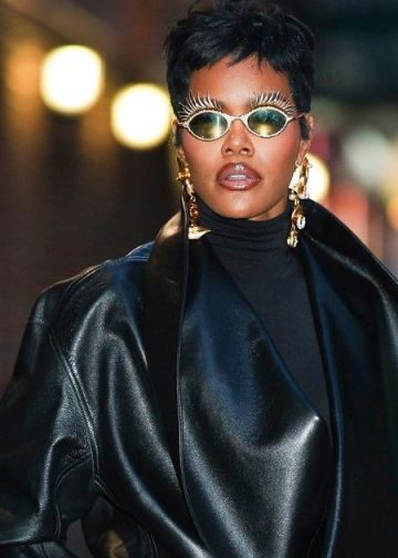 Teyana Taylor’s Phoebe Philo Jacket Has a Ridiculously Daring Neckline