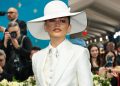 Zendaya Serves Classic Pinstripes With Halter Vest for Louis Vuitton