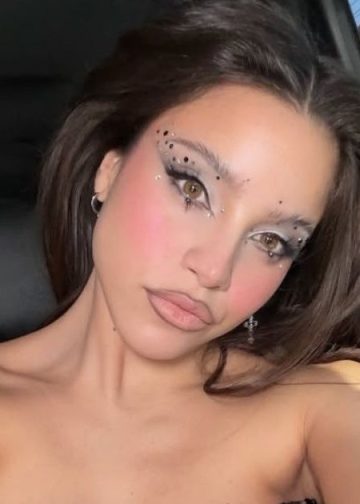 Emilia Mernes’ Black Corset Dress With Bold Neckline Sets Coachella 2026 Ablaze