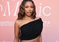 Victoria Monet’s Low-Rise Skirt Dips Dangerously Low