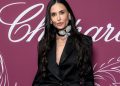 Demi Moore Goes Bold in Plunging Nina Ricci Blazer & Dramatic Tulle Skirt