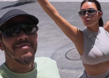 Kim Kardashian Flaunts Her Curves in Teeny Tiny Body-Hugging Top