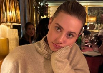 Lili Reinhart’s Micro Minidress Is So Tiny, It Hides Under Her Blazer
